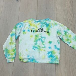 Clare V tie dye sweatshirt